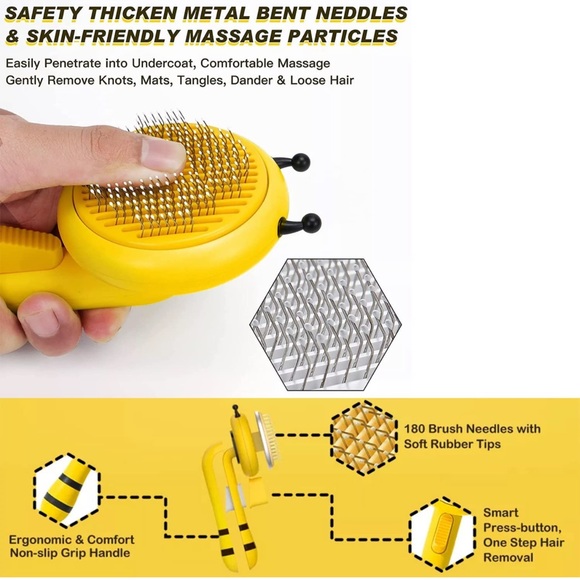 Little Bee Hair Removal Comb for pets NEW in box - Picture 7 of 9